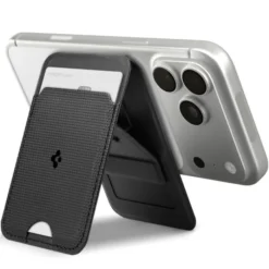 Spigen Iphone 14 Plus|Portfele Magsafe-PORTFEL MAGSAFE S314-1 SLIM FOLD UNIWERSALNY CARD HOLDER CZARNY