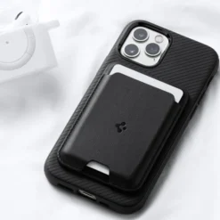 Spigen Iphone 14 Plus|Portfele Magsafe-PORTFEL MAGSAFE VALENTINUS UNIWERSALNY CARD HOLDER CZARNY