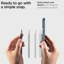 Spigen Iphone 14 Plus|Portfele Magsafe-PORTFEL MAGSAFE VALENTINUS UNIWERSALNY CARD HOLDER CZARNY