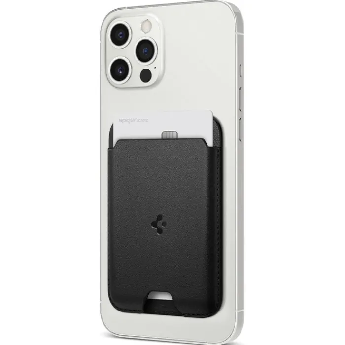 Spigen Iphone 14 Plus|Portfele Magsafe-PORTFEL MAGSAFE VALENTINUS UNIWERSALNY CARD HOLDER CZARNY