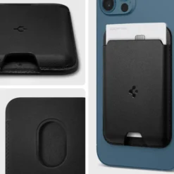 Spigen Iphone 14 Plus|Portfele Magsafe-PORTFEL MAGSAFE VALENTINUS UNIWERSALNY CARD HOLDER CZARNY