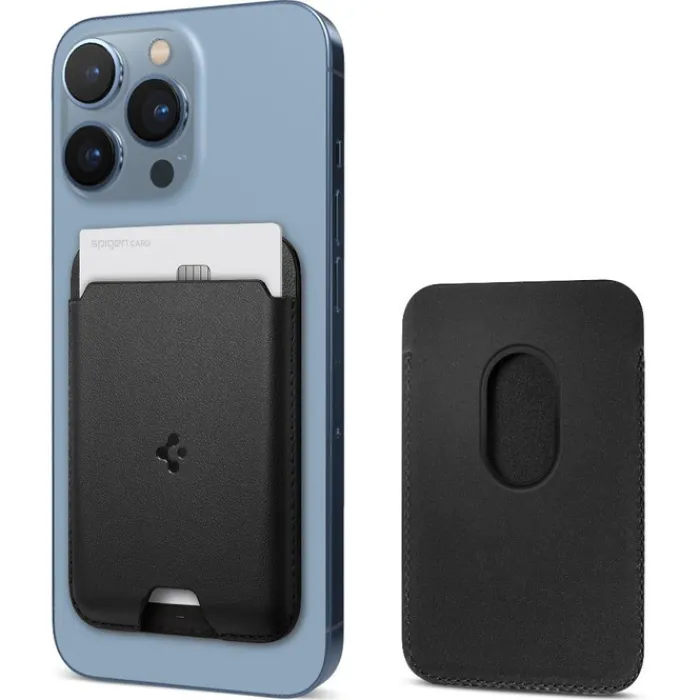 Spigen Iphone 14 Plus|Portfele Magsafe-PORTFEL MAGSAFE VALENTINUS UNIWERSALNY CARD HOLDER CZARNY