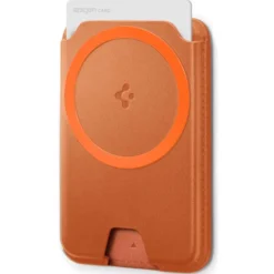 Spigen Iphone 14 Plus|Portfele Magsafe-PORTFEL MAGSAFE VALENTINUS MAGFIT+ UNIWERSALNY METALLIC ORANGE