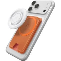 Spigen Iphone 14 Plus|Portfele Magsafe-PORTFEL MAGSAFE VALENTINUS MAGFIT+ UNIWERSALNY METALLIC ORANGE