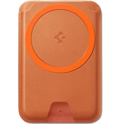 Spigen Iphone 14 Plus|Portfele Magsafe-PORTFEL MAGSAFE VALENTINUS MAGFIT+ UNIWERSALNY METALLIC ORANGE