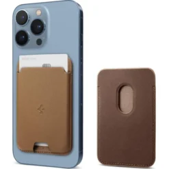 Spigen Iphone 14 Plus|Portfele Magsafe-PORTFEL MAGSAFE VALENTINUS UNIWERSALNY CARD HOLDER BRĄZOWY