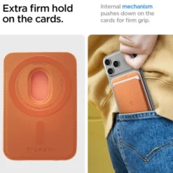 Spigen Iphone 14 Plus|Portfele Magsafe-PORTFEL MASAFE VALENTINUS UNIWERSALNY METALLIC ORANGE