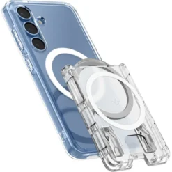 Spigen Portfele Magsafe-PORTFEL SAMSUNG GALAXY S25 SERIES ULTRA HYBRID WALLET MAGSAFE+ CRYSTAL CLEAR