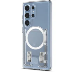 Spigen Portfele Magsafe-PORTFEL SAMSUNG GALAXY S25 SERIES ULTRA HYBRID WALLET MAGSAFE CRYSTAL CLEAR