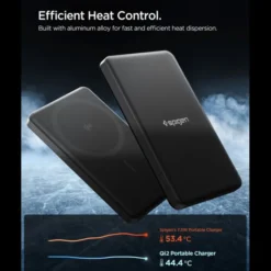 Spigen Powerbanki-POWERBANK MAGAFE EA2205MQ ESSENTIAL 5000MAH 22.5W QI2 CZARNY
