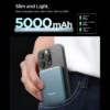 Spigen Iphone 14 Plus|Iphone 13-POWERBANK EA2205MQ ESSENTIAL MAGSAFE 5000MAH 22.5W QI2 TEAL BLUE