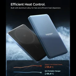 Spigen Iphone 14 Plus|Iphone 13-POWERBANK EA2205MQ ESSENTIAL MAGSAFE 5000MAH 22.5W QI2 TEAL BLUE