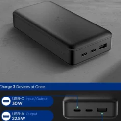 Spigen Ładowarki|Powerbanki-POWERBANK EA3030 POWER BANK 30000 MAH 30W BLACK
