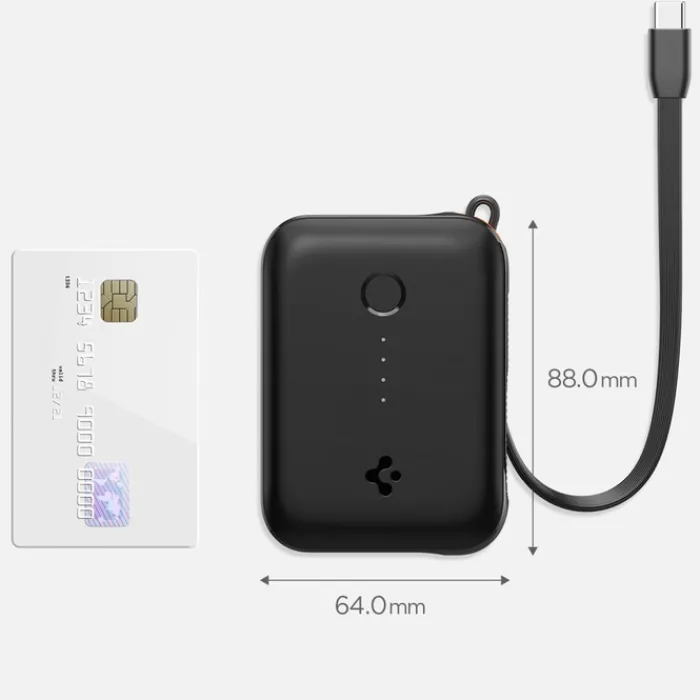 Spigen Ładowarki|Powerbanki-POWERBANK ESSENTAIL EA3010BT POWER BANK 10000 MAH 30W BLACK