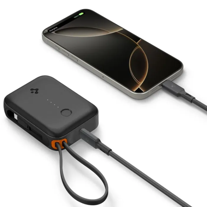 Spigen Ładowarki|Powerbanki-POWERBANK ESSENTAIL EA3010BT POWER BANK 10000 MAH 30W BLACK