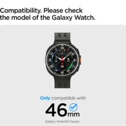 Spigen Galaxy Watch 8 Classic 46Mm|Samsung-RAMKA SAMSUNG GALAXY WATCH 8 CLASSIC 46MM BEZEL TUNE PILOT SILVER