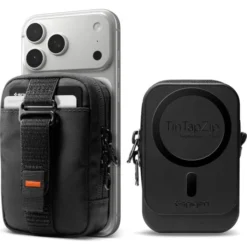 Spigen Torby|Portfele Magsafe-SASZETKA MAGSAFE PORTABLE ORGANIZER POUCH TINTAPZIP MAGSAFE BLACK
