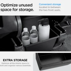 Spigen Tesla-SCHOWEK TESLA MODEL Y REAR UNDER AIR OUTLET STORAGE BOX BLACK