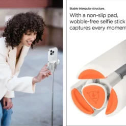 Spigen Selfie Stick-SELFIE STICK S541W BLUETOOTH TRIPOD DUNE BEIGE