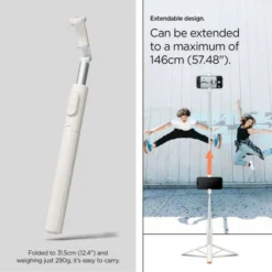 Spigen Selfie Stick-SELFIE STICK S541W BLUETOOTH TRIPOD DUNE BEIGE