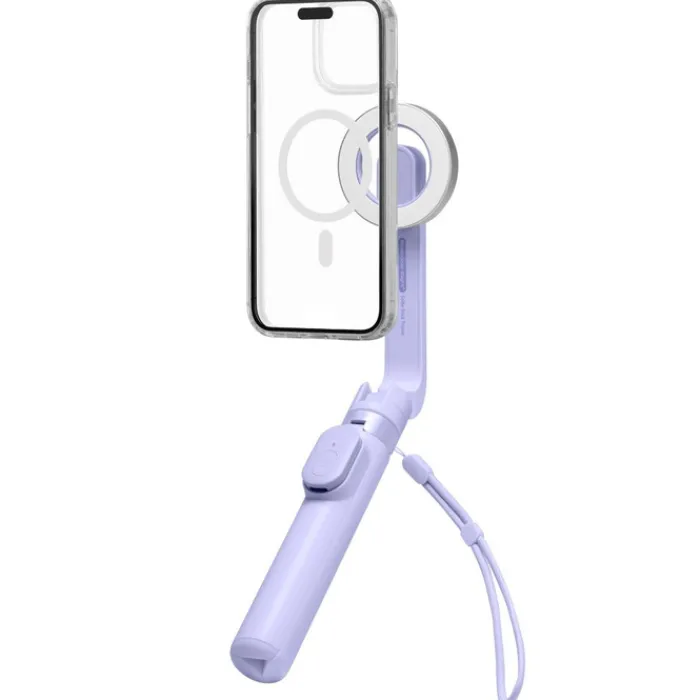 Spigen Selfie Stick-SELFIE STICK S571W MAGSAFE BLUETOOTH STATYW FIOLETOWY