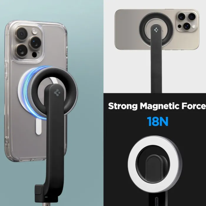 Spigen Selfie Stick-SELFIE STICK S571W MAGSAFE BLUETOOTH STATYW CZARNY