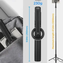 Spigen Selfie Stick-SELFIE STICK S580W MAGSAFE BLUETOOTH STATYW CZARNY