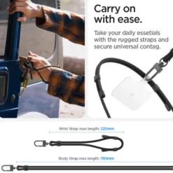Spigen Inne|Smycze-Smycz uniwersalna STRAP SET CROSSBODY & WRIST BLACK