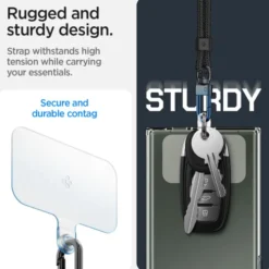Spigen Inne|Smycze-Smycz uniwersalna STRAP SET CROSSBODY & WRIST BLACK