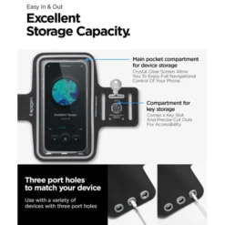 Spigen Inne|Etui Do Biegania-A703 DYNAMIC SHIELD ARMBAND BLACK