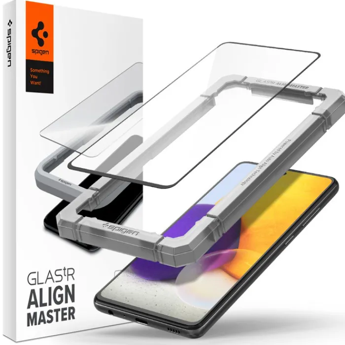 Spigen Samsung|Galaxy A52S-Alm Glass Fc Galaxy A52 Lte / 5G Szkło Hartowane Black