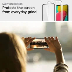 Spigen Samsung|Galaxy M53-ALM GLASS FC GALAXY M53 5G Szkło hartowane BLACK