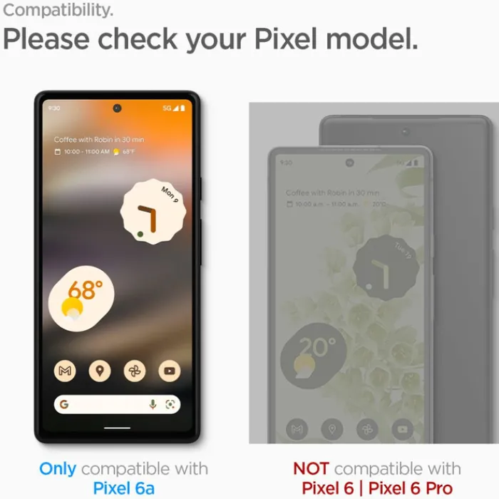 Spigen Pixel 6A|Google-ALM GLAS.TR SLIM SZKŁO HARTOWANE 2-PACK GOOGLE PIXEL 6A