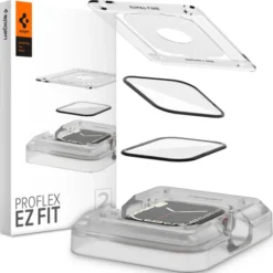 Spigen Apple Watch 9 41Mm|Apple-Apple Watch 7 (41 MM) Proflex ”Ez Fit” 2-Pack Szkło Hybrydowe