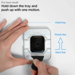 Spigen Apple Watch 9 41Mm|Apple-Apple Watch 7 (41 MM) Proflex ”Ez Fit” 2-Pack Szkło Hybrydowe