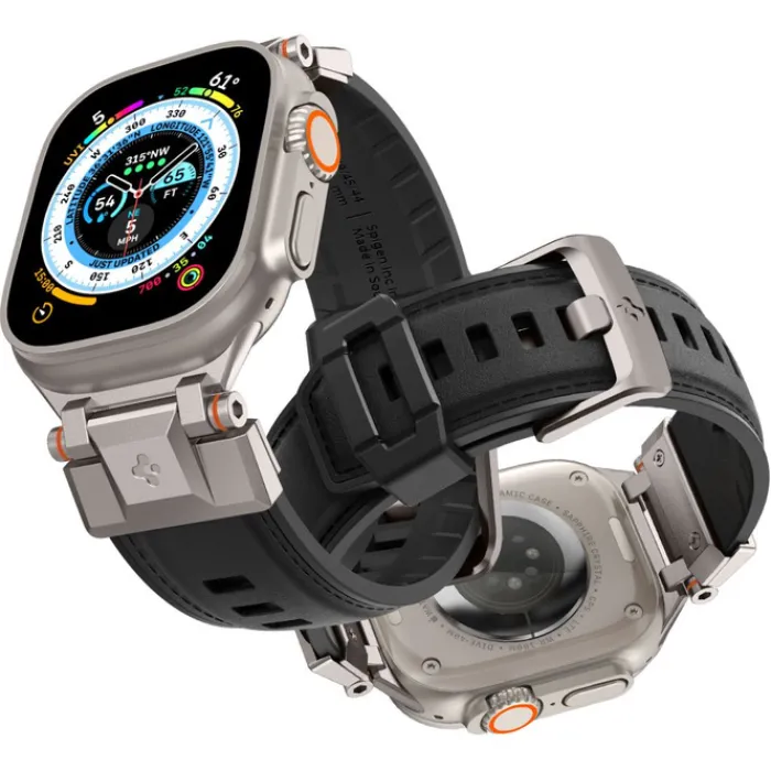 Spigen Apple Watch 5 42Mm|Apple Watch 5 45Mm-DURAPRO ARMOR PU APPLE WATCH 4 / 5 / 6 / 7 / 8 / 9 / SE / ULTRA 1 / 2 (42 / 44 / 45 / 49 MM) BLACK