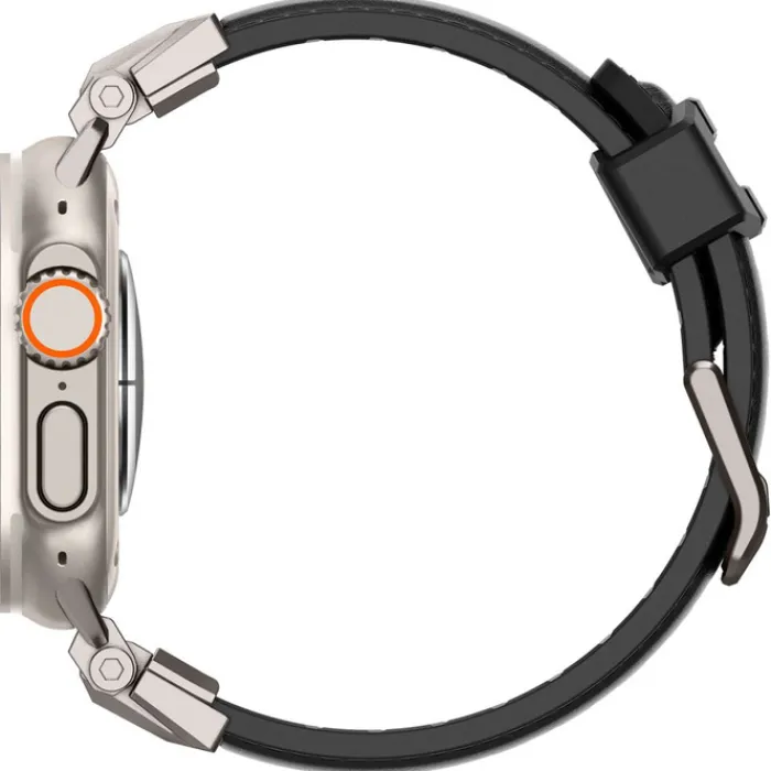Spigen Apple Watch 5 42Mm|Apple Watch 5 45Mm-DURAPRO ARMOR PU APPLE WATCH 4 / 5 / 6 / 7 / 8 / 9 / SE / ULTRA 1 / 2 (42 / 44 / 45 / 49 MM) BLACK