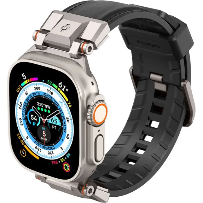 Spigen Apple Watch 5 42Mm|Apple Watch 5 45Mm-DURAPRO ARMOR PU APPLE WATCH 4 / 5 / 6 / 7 / 8 / 9 / SE / ULTRA 1 / 2 (42 / 44 / 45 / 49 MM) BLACK