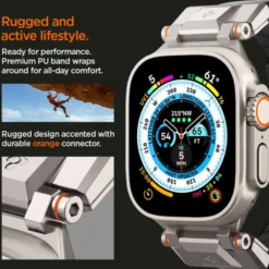 Spigen Apple Watch 5 42Mm|Apple Watch 5 45Mm-DURAPRO ARMOR PU APPLE WATCH 4 / 5 / 6 / 7 / 8 / 9 / SE / ULTRA 1 / 2 (42 / 44 / 45 / 49 MM) BLACK
