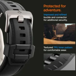 Spigen Apple Watch 5 42Mm|Apple Watch 5 45Mm-DURAPRO ARMOR PU APPLE WATCH 4 / 5 / 6 / 7 / 8 / 9 / SE / ULTRA 1 / 2 (42 / 44 / 45 / 49 MM) BLACK