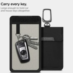 Spigen Inne-Etui na Kluczyki Klatka Faradaya Blokada Antykradzieżowa Rfid Black