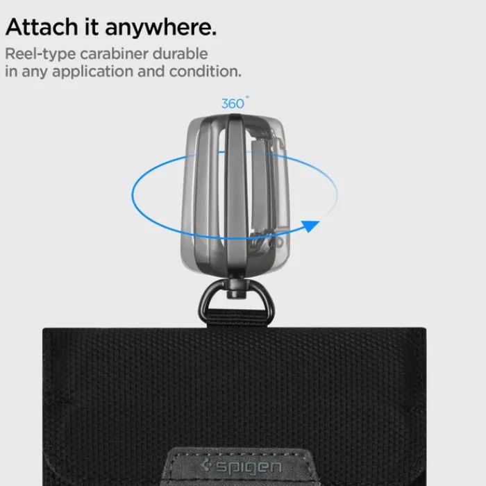 Spigen Inne-Etui na Kluczyki Klatka Faradaya Blokada Antykradzieżowa Rfid Black