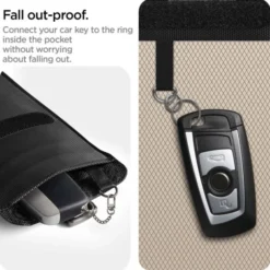 Spigen Inne-Etui na Kluczyki Klatka Faradaya Blokada Antykradzieżowa Rfid Black