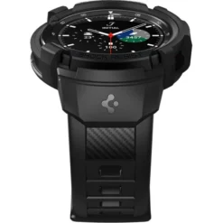 Spigen Galaxy Watch 4 46Mm|Samsung-Galaxy Watch 4 Classic 46 MM Rugged Armor ”pro” Matte Black Pasek