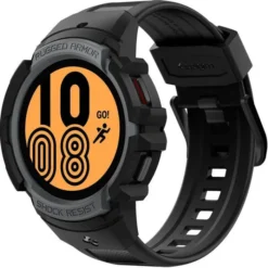 Spigen Galaxy Watch 4 40Mm|Samsung-Galaxy Watch 4 40 MM Rugged Armor ”pro” Pasek Charcoal Grey
