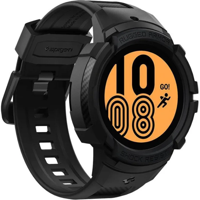 Spigen Galaxy Watch 4 40Mm|Samsung-Galaxy Watch 4 40 MM Rugged Armor ”pro” Pasek Charcoal Grey