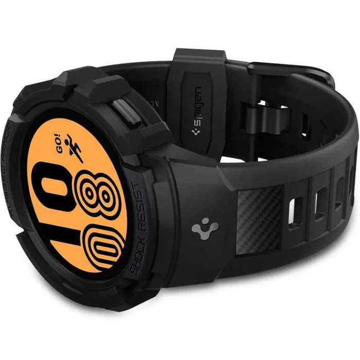 Spigen Galaxy Watch 4 40Mm|Samsung-Galaxy Watch 4 40 MM Rugged Armor ”pro” Pasek Charcoal Grey
