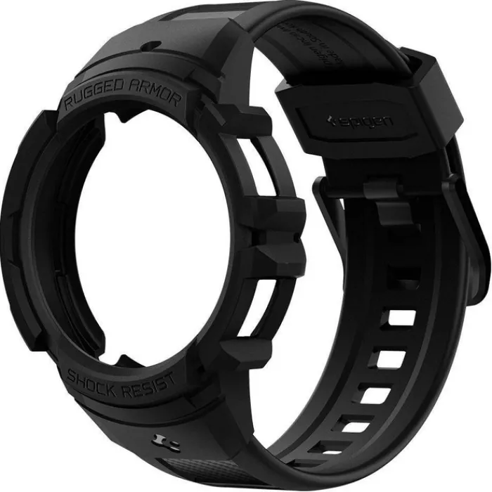 Spigen Galaxy Watch 4 40Mm|Samsung-Galaxy Watch 4 40 MM Rugged Armor ”pro” Pasek Charcoal Grey