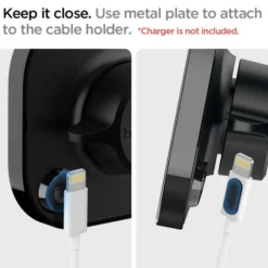 Spigen Iphone 14 Plus|Uchwyty Magnetyczne-ITS12 Magnetic Uchwyt Do Kratki Magsafe Vent Car Mount Black