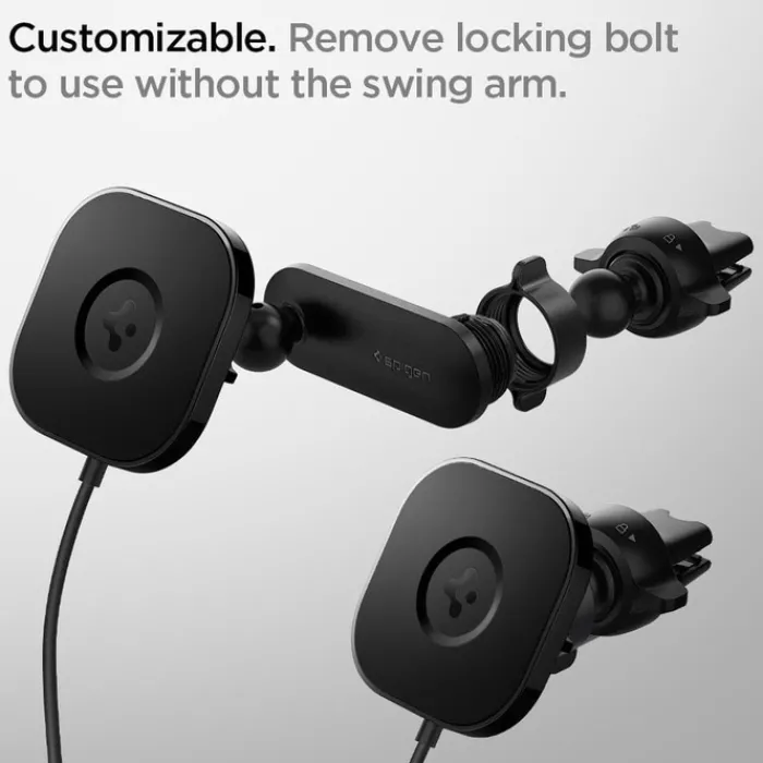 Spigen Iphone 14 Plus|Uchwyty Magnetyczne-Its12 W Onetap Magnetic Magsafe Vent Car Charger 7.5 W Uchwyt Do Kratki Black